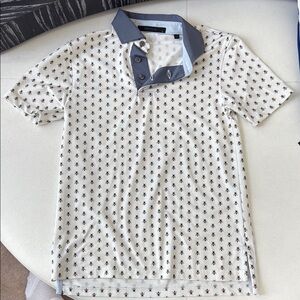 GREYSON PUPS Bee Patterned Polo Shirt